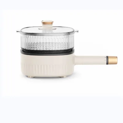 Separate Frying Pan With Transparent Steamer Home Appliance Multi Electric Skillets With Glass Lid