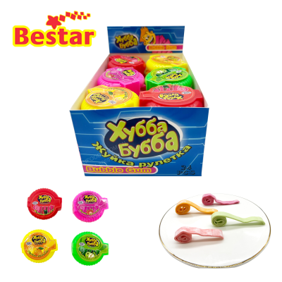 Bubble Gum Roll HALAL 10g Fruit Flavor Chewing Gum Roll Sweet Bubble Gum Candy Supplier Cheap Price