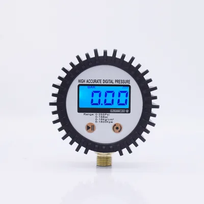 Digital Tire Pressure Gauge with 1/4'' NPT Bottom Connector Digital LCD Display DP-B011 CN;GUA 3V Two AAA Battery Ce DP-B04