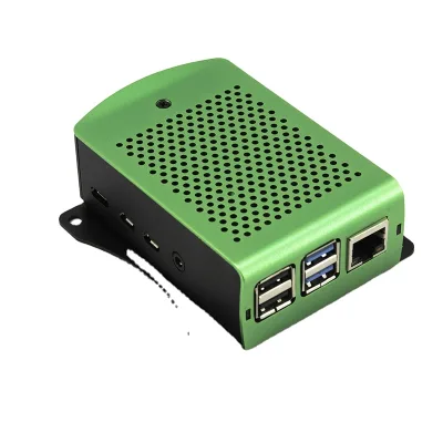Easy Assembly  Porous Heat Dissipation Aluminum Alloy Turtle Shell Raspberry Pi  4B/3B Aluminum Box Case for Raspberry Pi