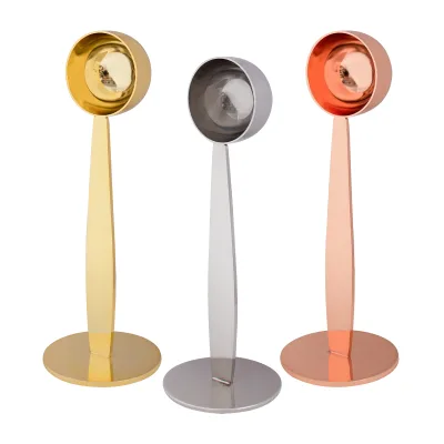 Multi Function 2 in 1 Measuring Spoon Stainless Steel Coffee Spoon Dual-Purpose Espresso Scoop With Tamper