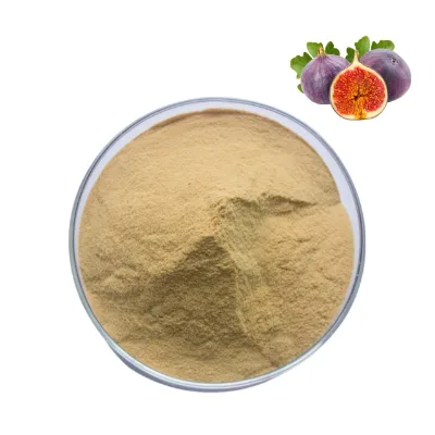Wholesale Bulk High Quality Food Grade Water Soluble Fig Fruit Powder 1kg Drum Packaging Solvent Extraction Beverage Use
