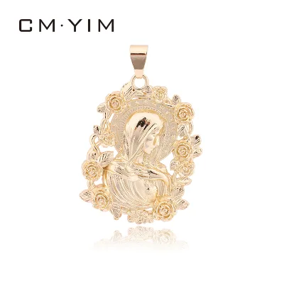 Religious Wholesale Pendant Women's Human Elephant Image Lucky Pendant