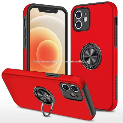 Hot selling mobile phone case with ring stand for iphone phone cover with stand