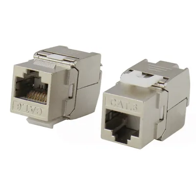 FTP Keystone Jack CAT6 90 180 Degree Keystone Jack Short Body Blank Keystone Jack Inserts