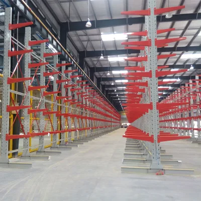 Heavy Duty Steel Q235/Carbon Steel CE L1200mm Max PVC Pipe Storage Cantilever Rack and Pallet Racking OEM Product