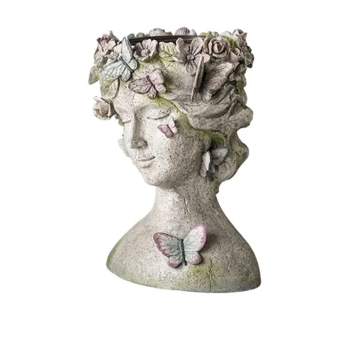 Large Size Modern Cement Flower Pot for Home Garden & Decoration Floor & Hanging Use Eco-Friendly Durable Planter