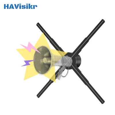 62cm Holographic Projector Stereoscopic Display Rotating Screenless Display Three-dimensional air Imaging Light-emitting Diode