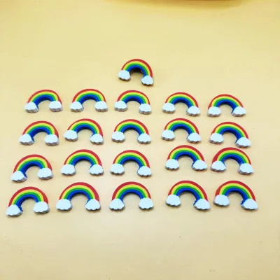 Portable Assorted Bright Rainbow Erasers Mini Novelty Erasers Set Great for Student Gifts and Various Fun-filled Giveaway Events