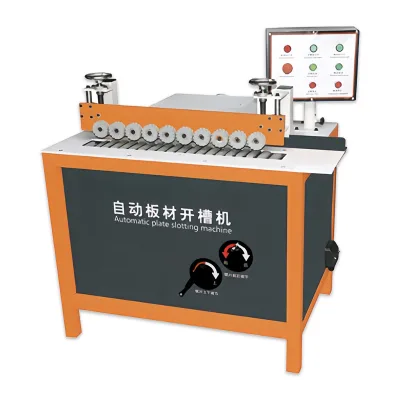 Woodworking Furniture Grooving Machine Cabinet Panel Groove-and-Handle Straightening Device Dust-Free Fully Automatic Feed