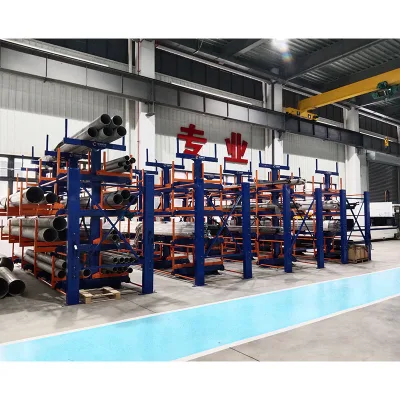 Manuel and Electric Heavy-Duty Expandable Telescoping Cantilever Rack Powered Arm Racking with Beam Shelves for Storage