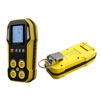 High Precision Portable 4 Gas Detector Rechargeable CH4 O2 CO H2S Gas Monitor for Underground Mining Safety