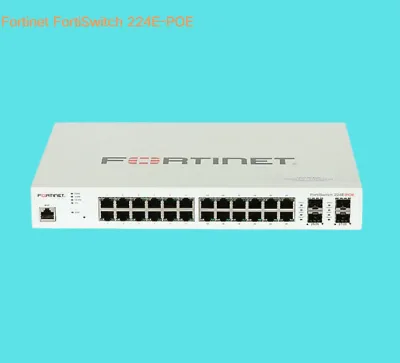 FS-224E-POE - Fortinet FortiSwitch 24 Ports PoE Switch FS-224E-POE Network Switch