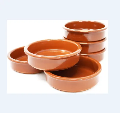 Tapas Bowls Casserole Dish Brown Set of 6 175 ml Cazuela Bowl Clay Dessert Bowls Mediterranean