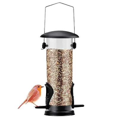 Outdoor Hard Plastic Bird Feeder Peanut Feeders for Garden Outside Cardinals Tube Sparrow Sunflower Feeders