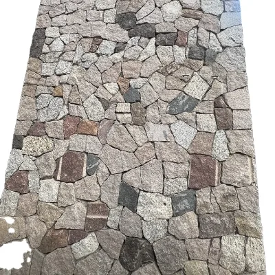 Irregular Yellow and Grey Granite Loose Strip Ledgestone Veneer for Exterior Wall Cladding