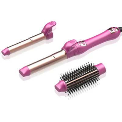 ULELAY Women's Automatic Hair Curler Dryer & Brush 3-in-1 Set MCH Fast Heating Ceramic Hair Curling Wand LCD Display New Design