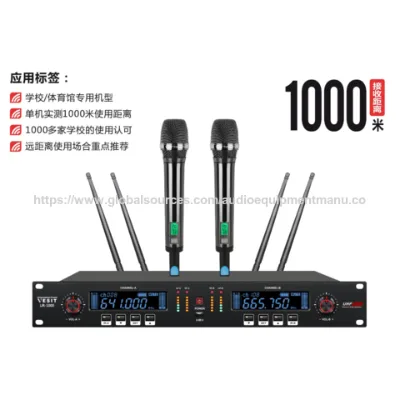 True Diversity Wireless Microphone-UR1000