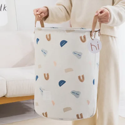 Large Capacity Foldable Laundry Hamper Bathroom Storage Organizer with Dirty Clothes Storage Basket Bag