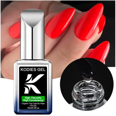 Factory Wholesale Organic Top Coat UV Gel Nail Polish Super Shine Top Coat Private Label/OEM Nail Art Beauty Finish Manicure