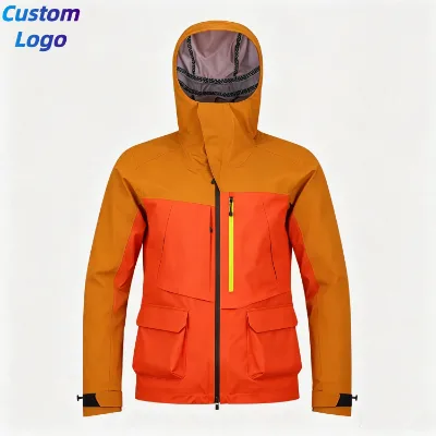 Professional Outdoor Clothing Men Custom Snow Wear Waterproof Windproof Hood Jacket