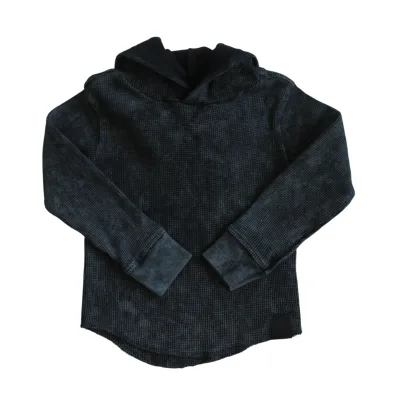 High Quality Fashionable Custom Winter Kids Hoodies Acid Wash Waffle Hoodie Wholesale Waffle Infant Tracksuit
