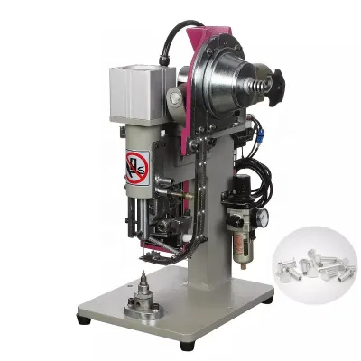 Small Hardware Auto Feeding Hollow PCB Circuit Board Clutch Plate Pneumatic Mini Eyelet Riveting Press Machine