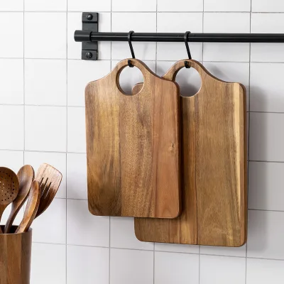 Acacia Wood Cutting Board Antibacterial and Mold-Resistant Cutting Board Double-sided Fruit Board Pizza Plate