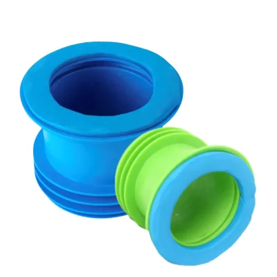 Toilet Waste Pipe Rubber Sleeve Sealing Gasket, Flexible Tube-Type Bushing for Bowl to Floor Connection