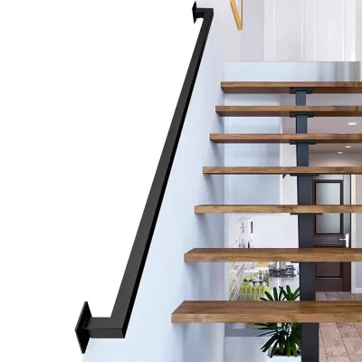 High Quality Durable Lightweight Aluminum Glass Rustproof Railing Stair Handrail for Indoor Outdoor Use