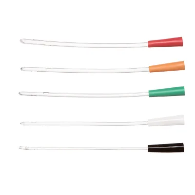 AMSINO CE & ISO Certification Medical Disposable PVC Nelaton Urethral Catheter