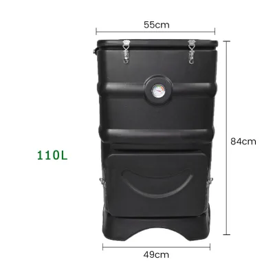 110L New Style Outdoor Thermal Composter Bin Recycling Garbage Can