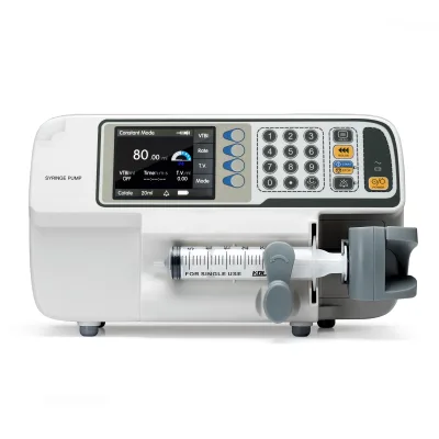 Medical veterinary high-precision LCD display electric portable single medical syringe pump