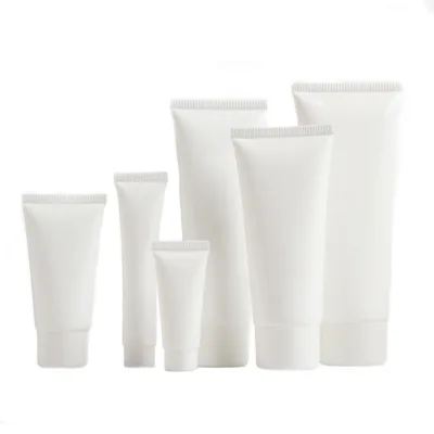 White Facial Cleanser Cosmetic Tubes PE 100ml Plastic Tube for Cosmetics Skincare Squeeze Cosmetic Tubes