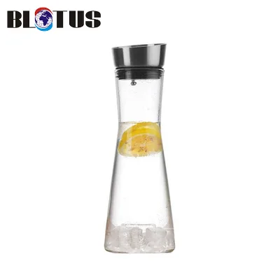 New Hot Sale Borosilicate Glass Cold Brew Nordic Glass Coffee Water Milk Pitcher Filter Set Glass Drinking Carafe Set