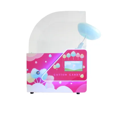 Hot Sale High Quality Mini Semi Automatic Cotton Candy Machine for Kids Portable Candy Floss Machine Used in Supermarket
