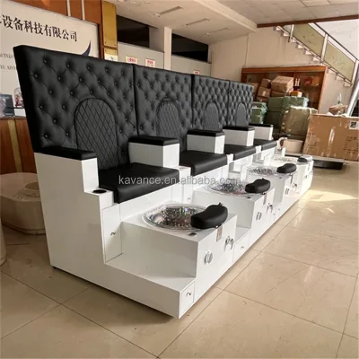 Nail Salon Furniture Nail Table Salon Reception Desk Kiosk Display Showcase Manicure Table Pedicure Chair