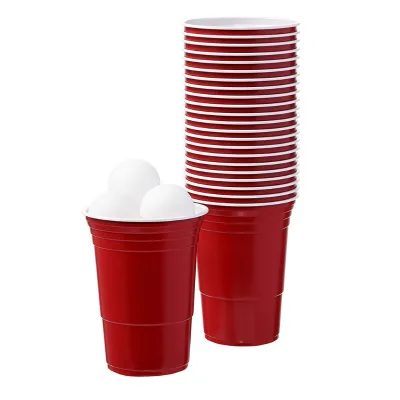 Best Price Disposable Classic 16 oz Custom Color PS/Plastic Pong Beer Cup Custom Logo Sports Entertainment Parties JY Brand MOQ