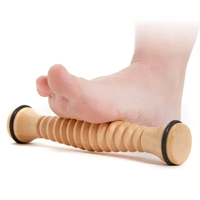 Wood Foot Body Massage Roller Foot Massager for Plantar Fasciitis, Stress Relief, Relaxation, Yoga, Fitness, Ballet