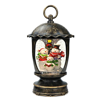 LED Christmas Light Christmas Lantern Musical Lighted Water Globe Snow Lanterns Decoration Decor Lamp Night Light for Gifts