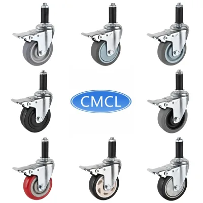 CMCL 3 4 5 Inch Expandable Casters Expanding Caster Inserts Expanding Stem Casters