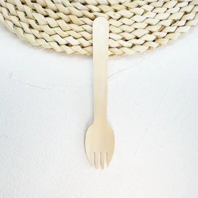 High Quality Eco Wooden Spork Disposable Cutlery Set Cheap Price Spork