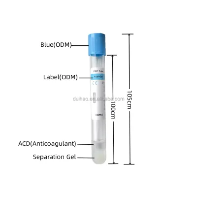 Sterile Supply prp Tube 8ml10ml Gel Medical Products prp Kit Blood Collection Tube