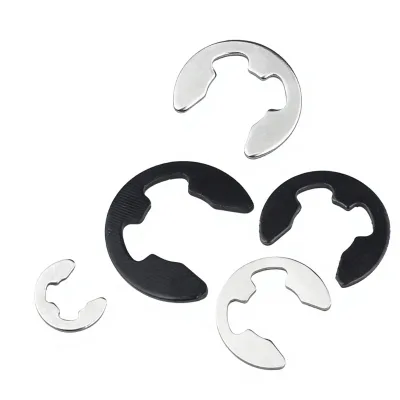 304 Stainless Steel DIN6799 Retaining Ring Metric E-Clip Snap Rings for Shafts M1.2-M15 Factory Direct