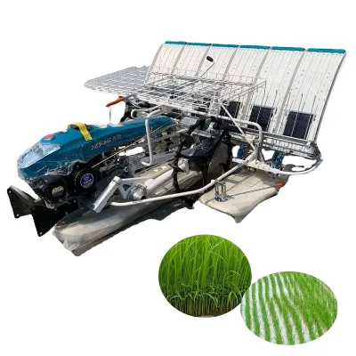 High-Speed 4 Rows Paddy Rice Transplanter with Gearbox for Convenient Operation in Small to Medium Farms Rice Seedling Planting
