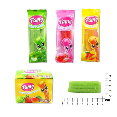 Recommend Mini Fruit Flavor Gummy Candy Stick Soft Sweet Confectionery Candies
