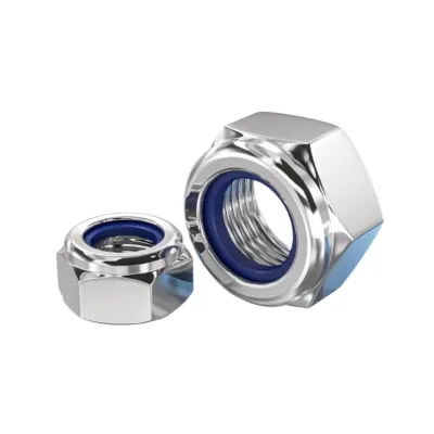 Wholesale Stainless Steel Nylon Lock Nut Fine Thread M8x1 M10x1 M12x1.5 304 A2 70 OEM ODM Factory Direct