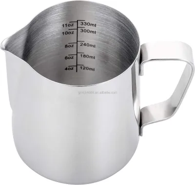 OEM New Espresso Steaming Pitcher 12 oz Espresso Milk Frothing Pitcher Coffee Milk Frothing Cup,Coffee Steaming Pitcher 350 ml