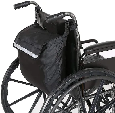 Large Capacity Hanging Storage Bag for Electric Wheelchairs and Rehabilitation Therapy Supplies 30x20x10cm OEM Brand