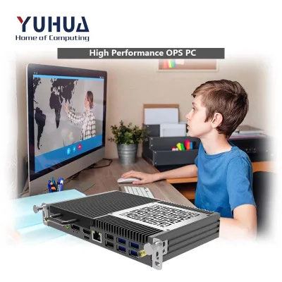 New Core OPS Mini PC with Wi-Fi 6 M.2 NVME 4K 60Hz Low Cost Quad Core DDR4 SSD Multiple Plug Types